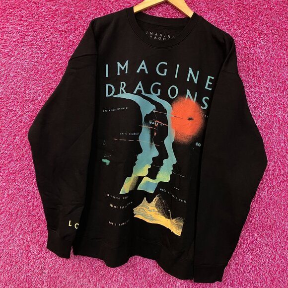 Imagine Dragons Loom World Tour 2024 Crewneck Sweatshirt XL - Picture 3 of 5